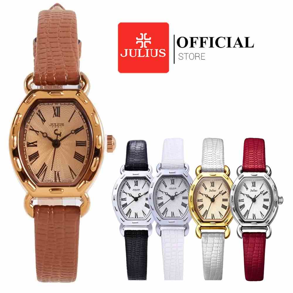 Julius Official | Đồng hồ nữ Julius JA-544 dây da size 22