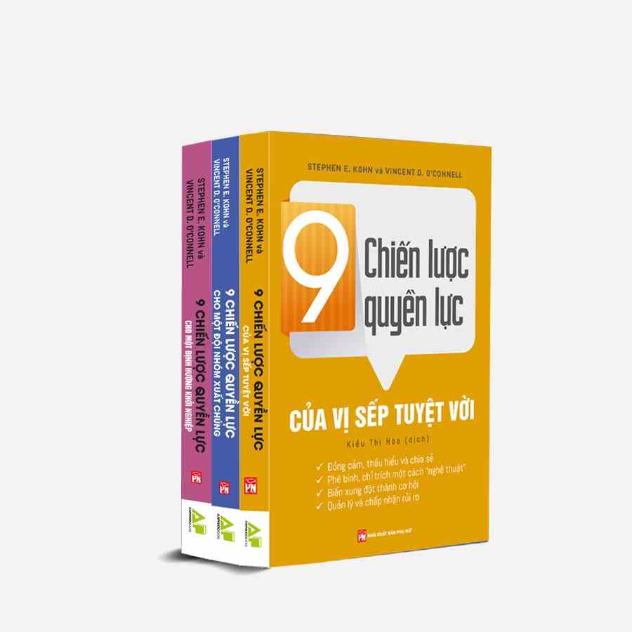 Sách – Combo 9 Chiến Lược Quyền Lực Trong kinh Doanh ( 3 Cuốn ): Xây Dựng Đội Nhóm, Vị sếp Tuyệt Vời, Định Hướng Khởi