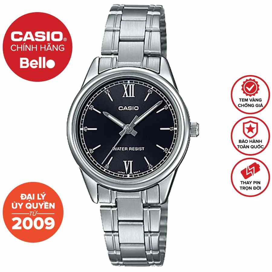 Đồng hồ dây thép Casio Nữ LTP-V005 chính hãng bảo hành 1 năm Pin trọn đời