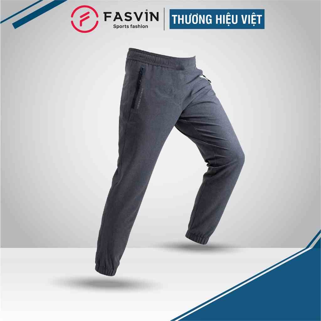 Quần Jogger Nam Thể Thao Fasvin Bo Gấu Dáng Đẹp Vải Gió Co Giãn Tiện Dụng Đi Chơi Hay Mặc Nhà DC20424.HN