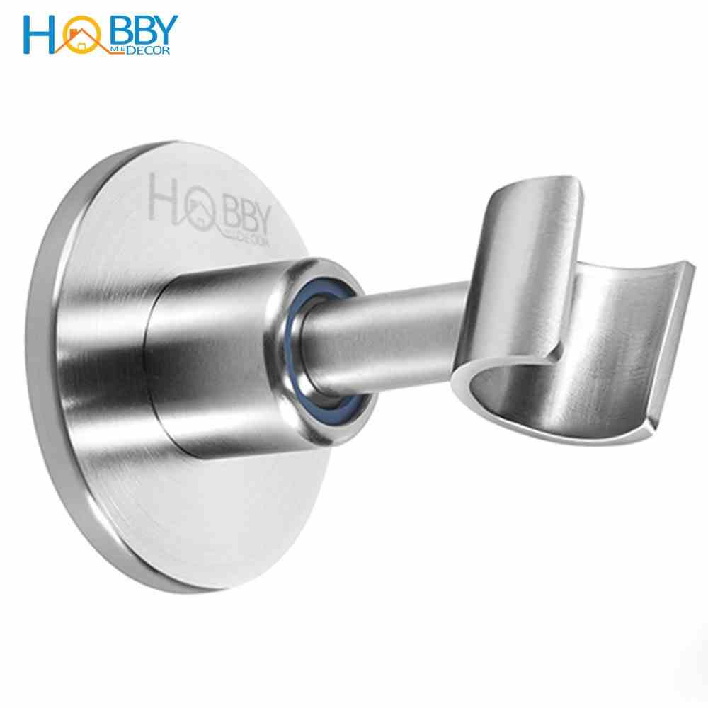 Giá giữ vòi sen nhà tắm Inox 304 Hobby Home Decor GVSI dán tường gạch men - keo dán siêu dính