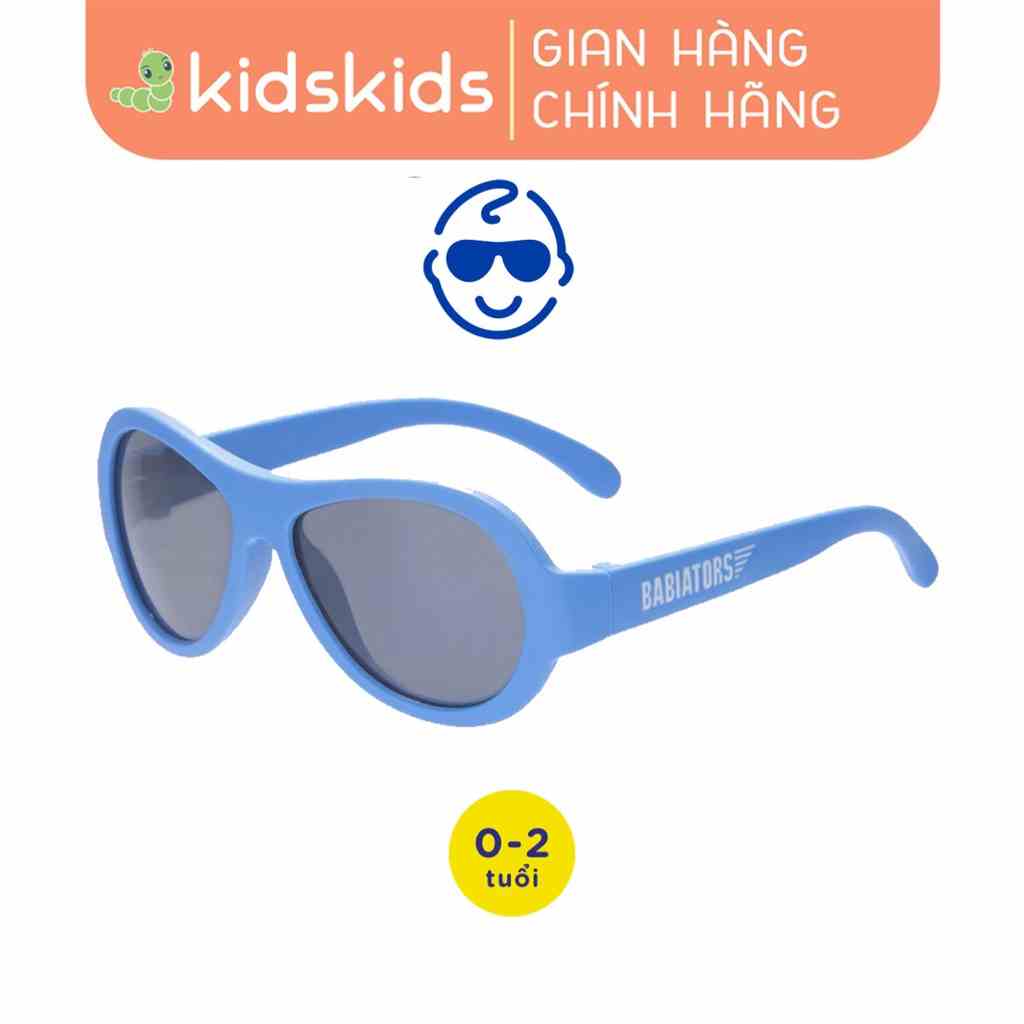 Kính chống tia cực tím cho bé Babiators – Aviators, Xanh Dương, 0-2 tuổi