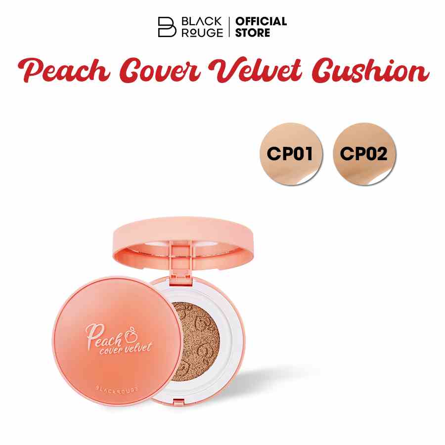 Phấn nước Black Rouge Peach Cover Velvet 98,6g