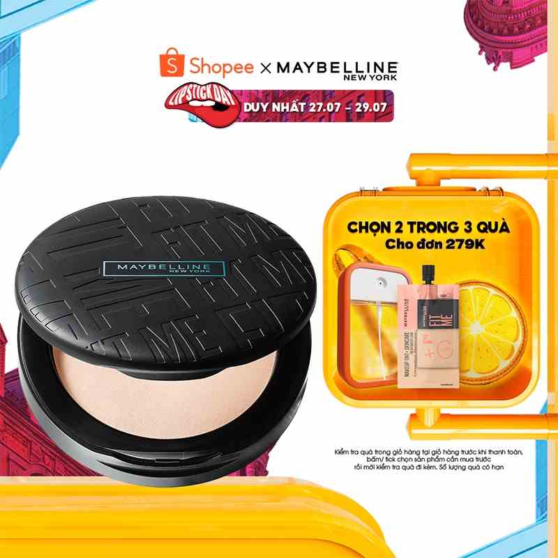 Phấn Nền Kiềm Dầu Chống Nắng 16H SPF32 Mịn Lì Fit Me Maybelline New York Compact 6g