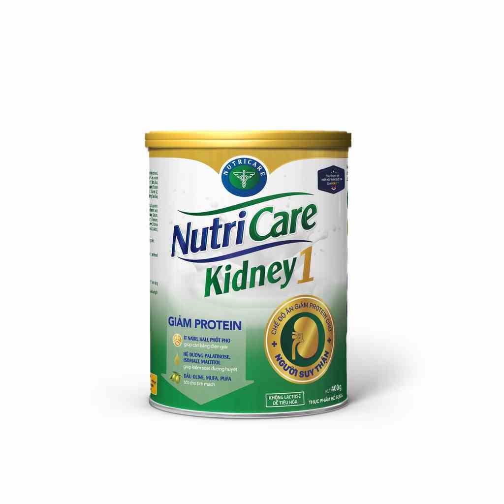 Sữa bột Nutricare Kidney 1 - dinh dưỡng cho người suy thận, tiền chạy thận nhân tạo (400g)