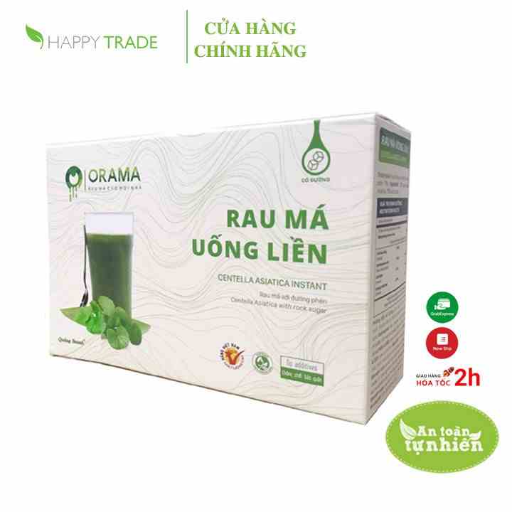 Bột rau má uống liền đường phèn Quảng Thanh hộp 10 gói