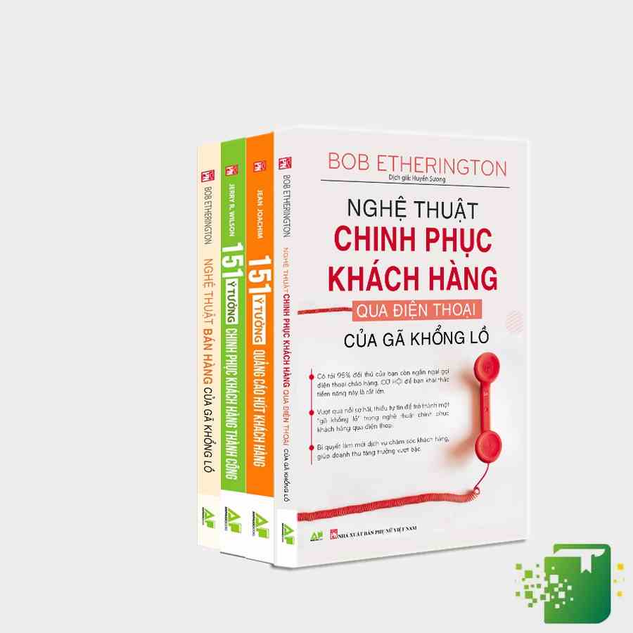 Sách - Bộ Sách Bán Hàng 4 Cuốn: Chinh Phục Khách Hàng, Bán Hàng Qua Điện Thoại, Quảng Cáo Hút Khách Hàng