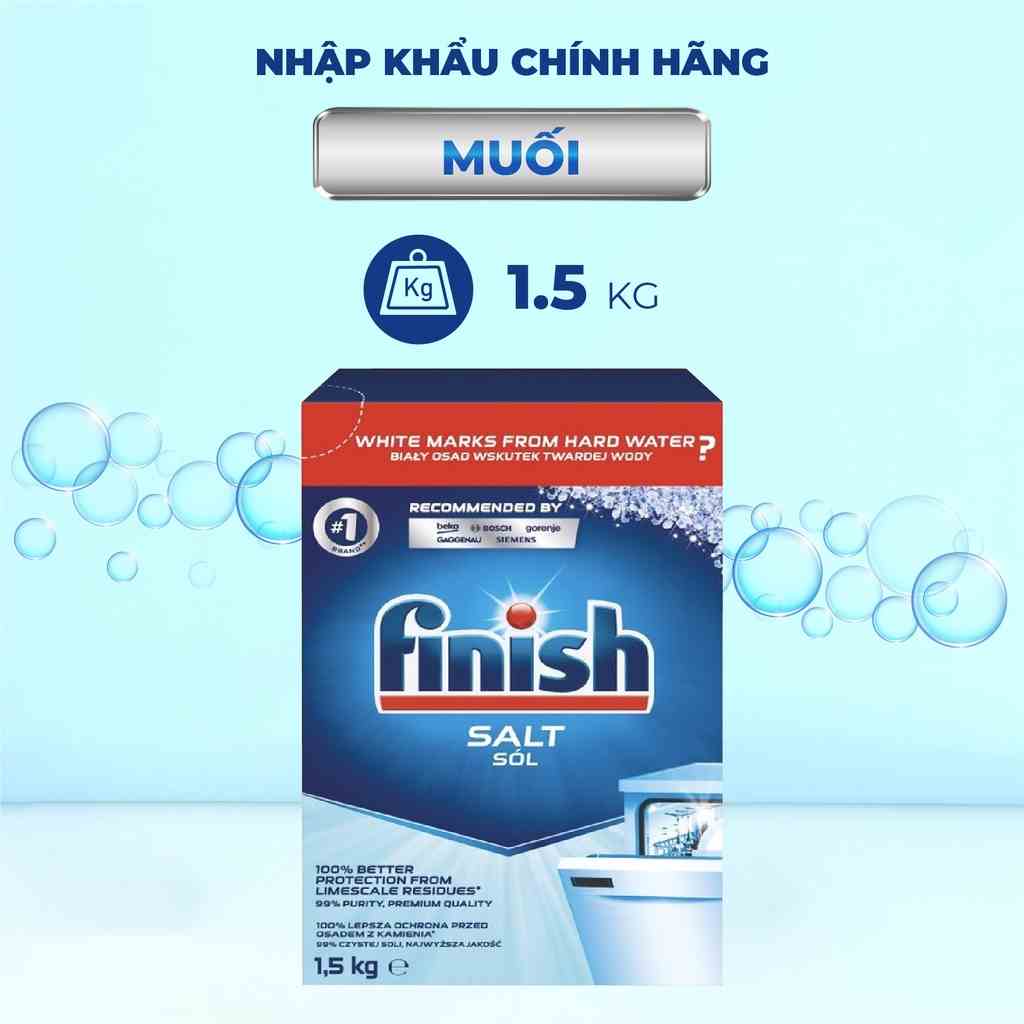 [Mã BMLTB35 giảm đến 35K đơn 99K] Muối Finish cho máy rửa chén 1,5kg