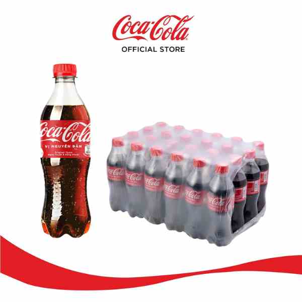 [Mã GRO1COKE1 giảm 15% đơn 150k] Lốc 24 Chai Nước Giải Khát Có Gas Coca-Cola (390mlx24)