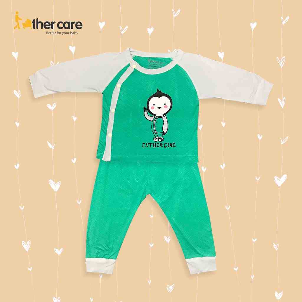 Bộ Quần Áo sơ sinh DT FatherCare Cài Lệch - Chim Cánh Cụt FC803