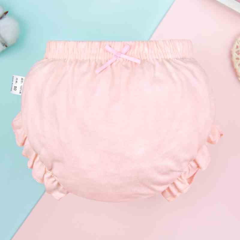 Quần lót LUCKY BIG CAT cotton siêu mỏng phối chấm bi phong cách thời trang cho trẻ em