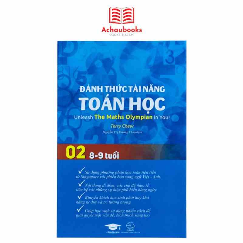 Sách Đánh thức tài năng toán học 2 - Á Châu Books ( 8 - 9 tuổi )