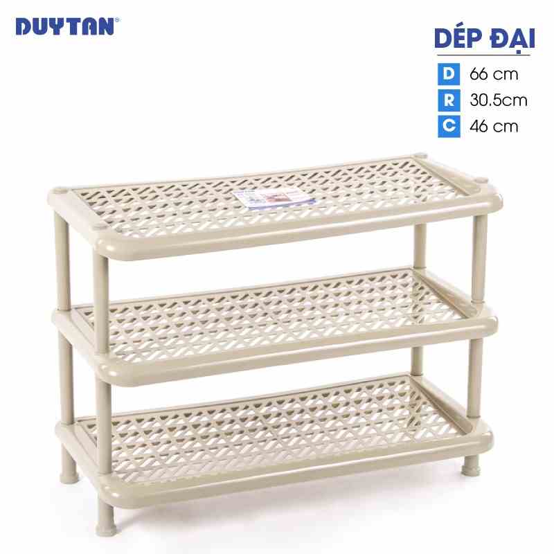 [Mã BMLTB35 giảm đến 35K đơn 99K] kệ dép đại nhựa DUY TÂN 3 tầng (66 x 30.5 x 46 cm) - 31744 - Giao màu ngẫu nhiên