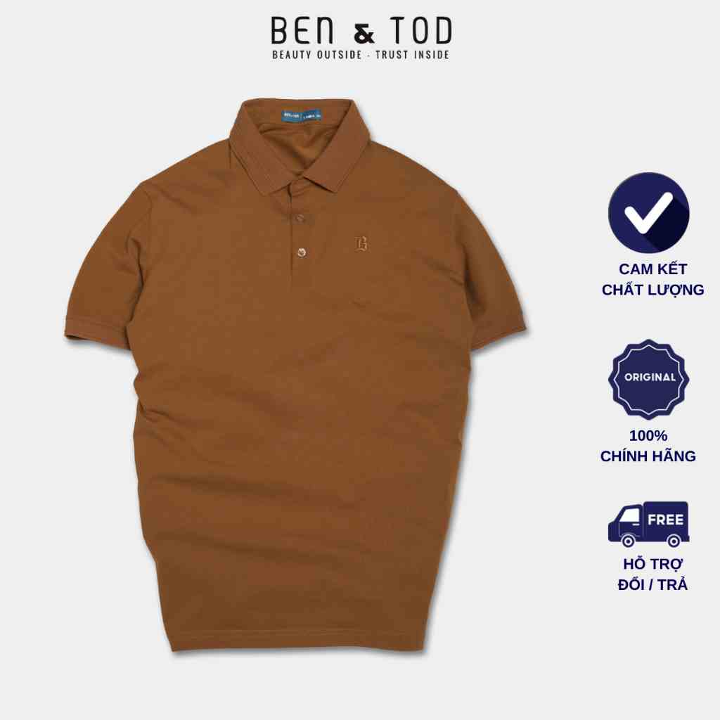 Áo polo nam BEN & TOD 20888 vải thun cotton 100%, nam tính, chỉnh chu, sang trọng, thanh lịch