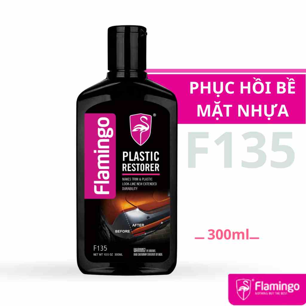 [Mã BMLTB35 giảm đến 35K đơn 99K] Phục Hồi Bề Mặt Nhựa Như Mới Flamingo F135 300ml - Hãng Phân Phối Chính Thức