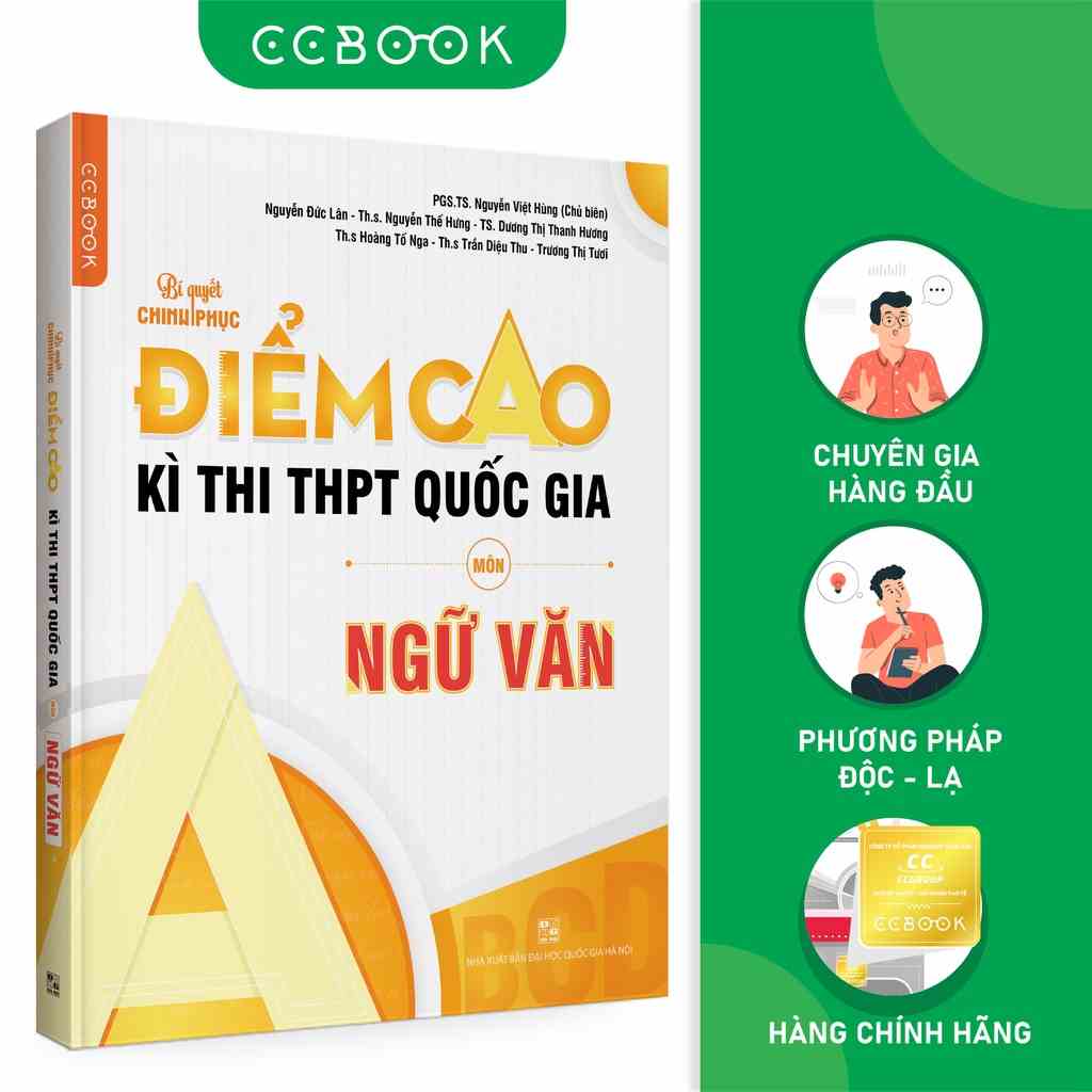 Sách - Bí quyết chinh phục điểm cao kì thi THPT Quốc gia môn Ngữ văn - Ôn thi THPT quốc gia - Chính hãng CCbook