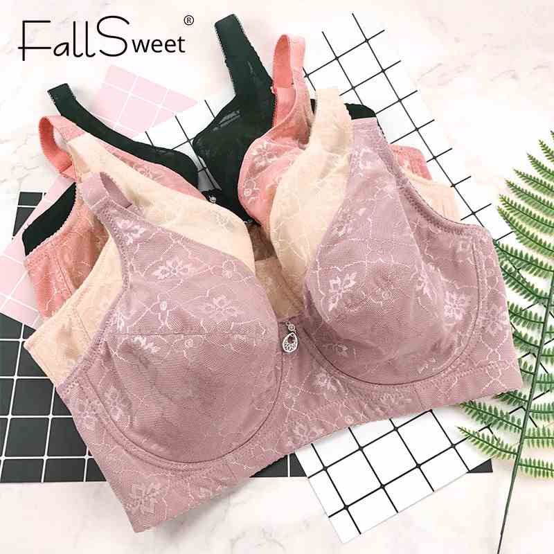 FallSweet Áo Ngực Phối Ren Size Lớn Cup E F Hợp Thời Trang