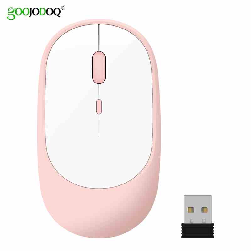 Chuột không dây bluetooth4.0 GOOJODOQO điều chỉnh 3 DPI kèm đầu thu USB thích hợp cho