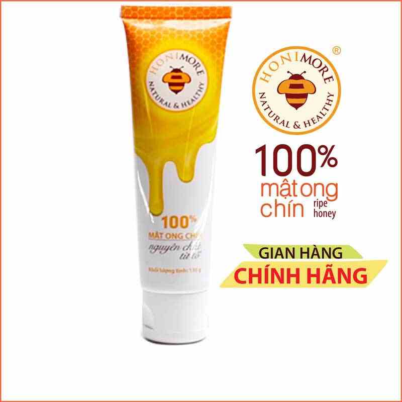 Mật ong nguyên chất từ tổ Honimore 130g - tiện lợi, mang đi pha chế, nấu ăn, làm đẹp