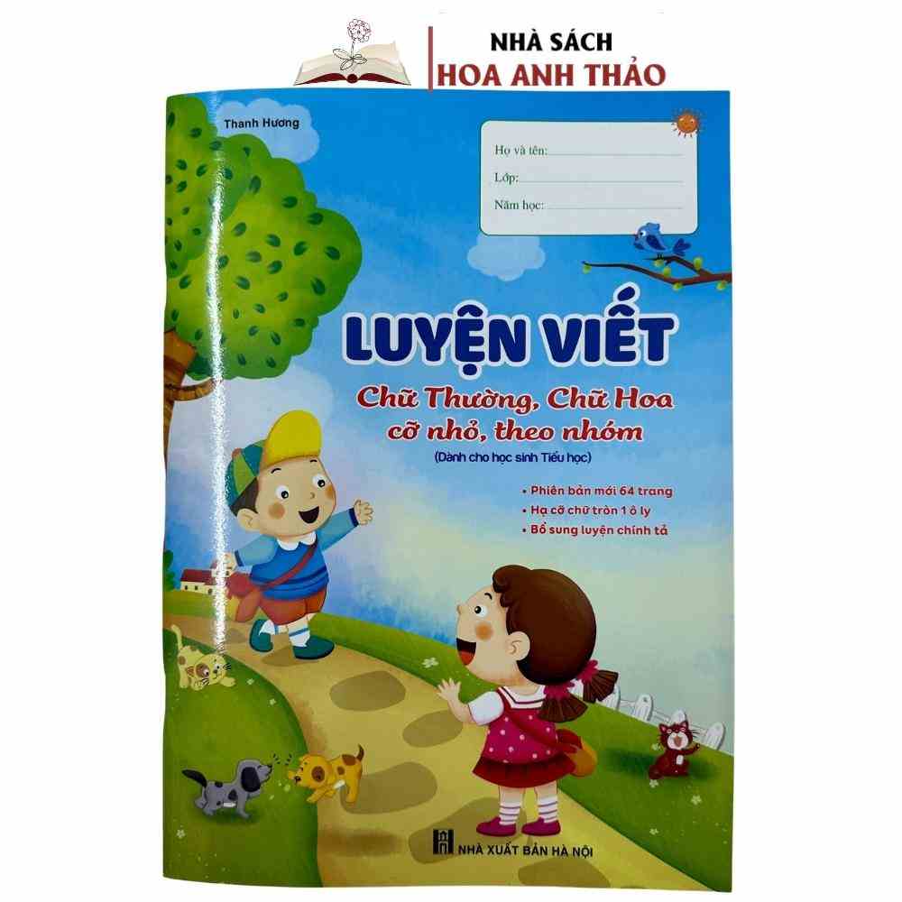 Sách Luyện viết chữ thường, chữ hoa cỡ nhỏ, theo nhóm