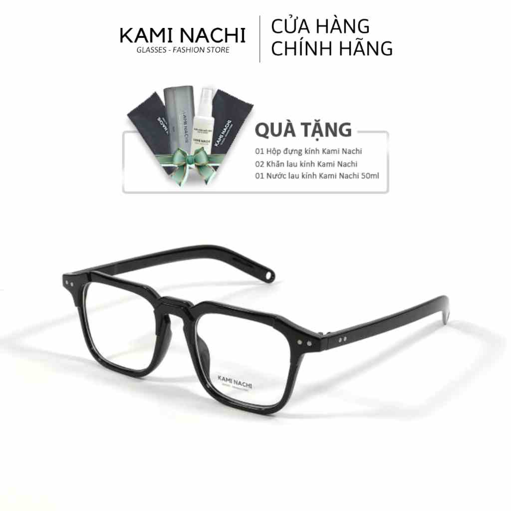 Gọng kính nhựa dáng vuông KAMI NACHI phong cách Âu Mỹ Z3327