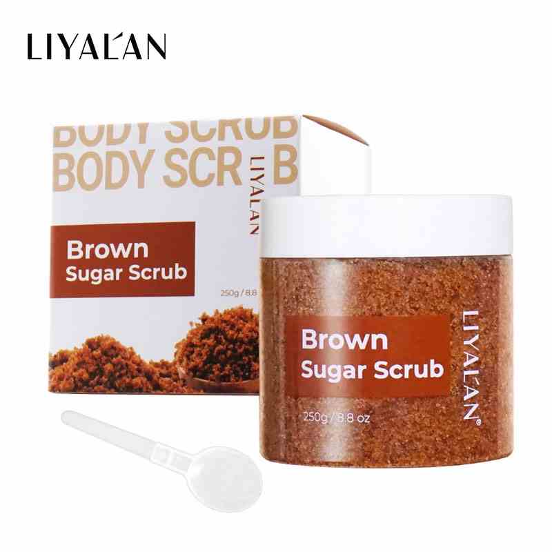 Tẩy Tế Bào Chết LIYALAN Từ Đường Nâu Dưỡng Ẩm Cho Da 250g