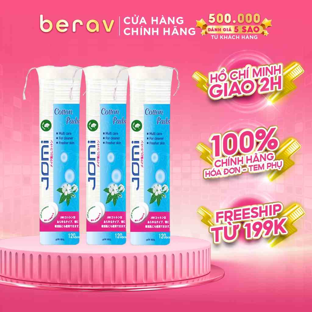 Bông Tẩy Trang JOMI Siêu Mịn Cotton Pads - 80/120 Miếng