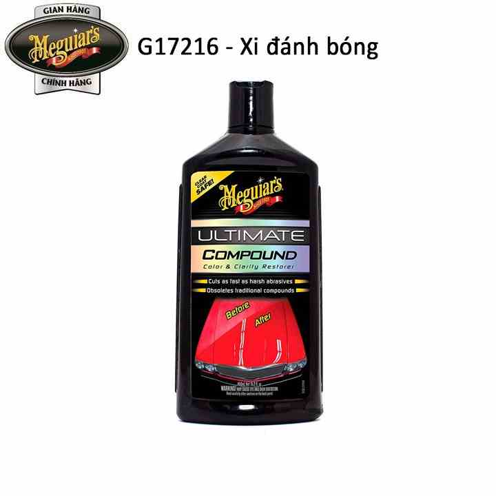 Meguiars Xi đánh bóng bề mặt sơn xe ô tô (Xi bước 1) - Ultimate Compound, 16oz - G17216