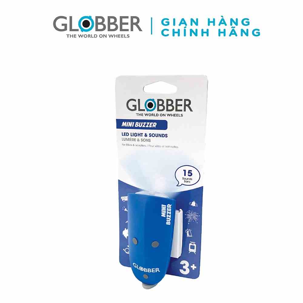 [Mã BMLTA35 giảm đến 35K đơn 99K] Bộ tín hiệu còi đèn Globber Mini Buzzer – Xanh dương