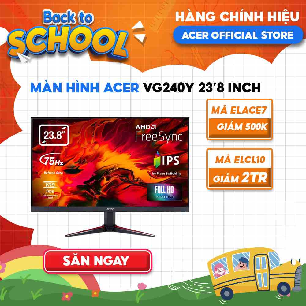 [Mã ELCL7 giảm 7% đơn 300K] Màn hình Acer VG240Y 23.8