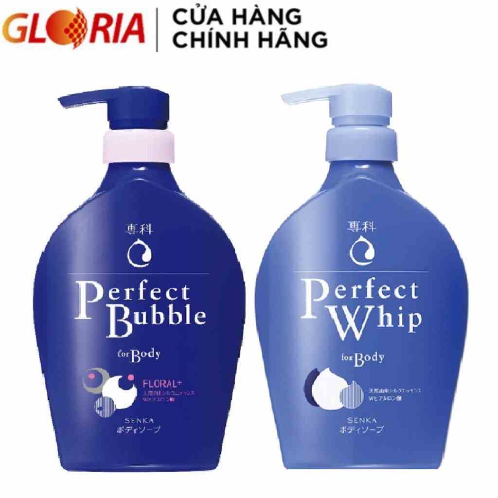 Sữa Tắm Dưỡng Ẩm Hương Hoa Tươi Mát Senka Perfect Bubble for Body Floral Plus 500ml