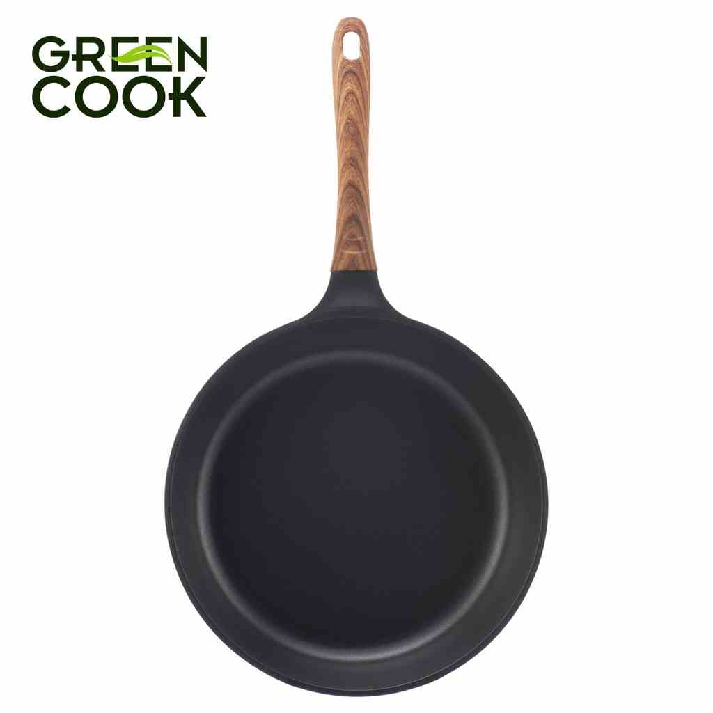 [Mã BMLTA35 giảm đến 35K đơn 99K] Chảo đúc chống dính ceramic đáy từ 28cm Green Cook GCP03-28IH