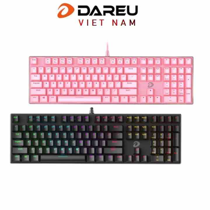 [Mã ELCL7 giảm 7% đơn 300K] Bàn phím cơ Gaming DAREU EK810 Pink / Black (MULTI-LED, Blue/ Brown/ Red D switch)