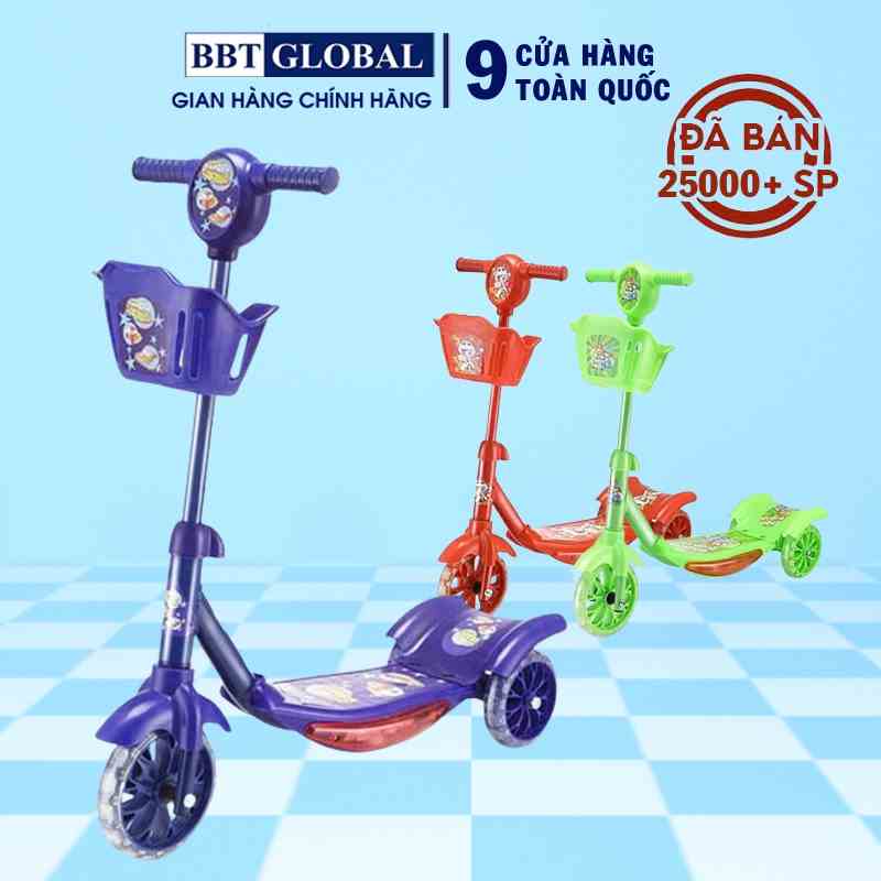 Xe trượt scooter 3 bánh có giỏ đựng đồ BBT Global KM066