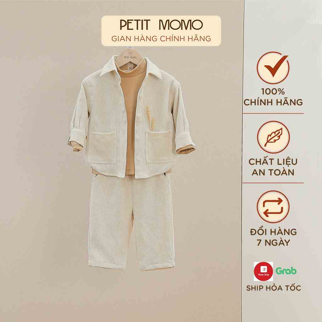 Set Bộ Đồ Nhung Tăm Unisex (9-22kg) PETIT MOMO H103/H102