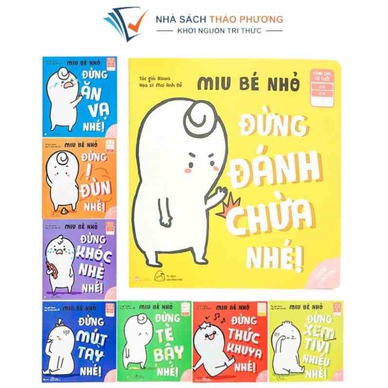 Sách Ehon kỹ năng sống - Miu bé nhỏ bộ 8 cuốn cho bé 1-6 tuổi