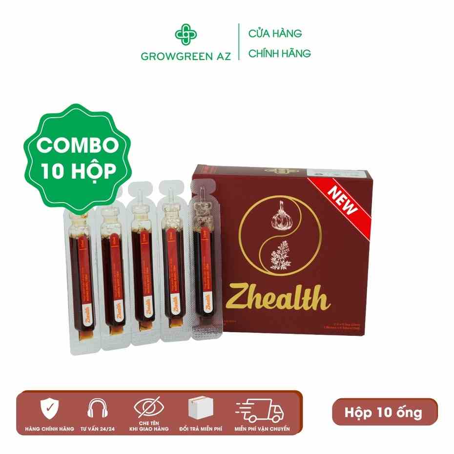 Bổ phế, giảm ho, đờm, khàn tiếng, ngứa rát cổ Zhealth Grow Green AZ- Tăng cường miễn dịch đường hô hấp(Combo 10 hộp)