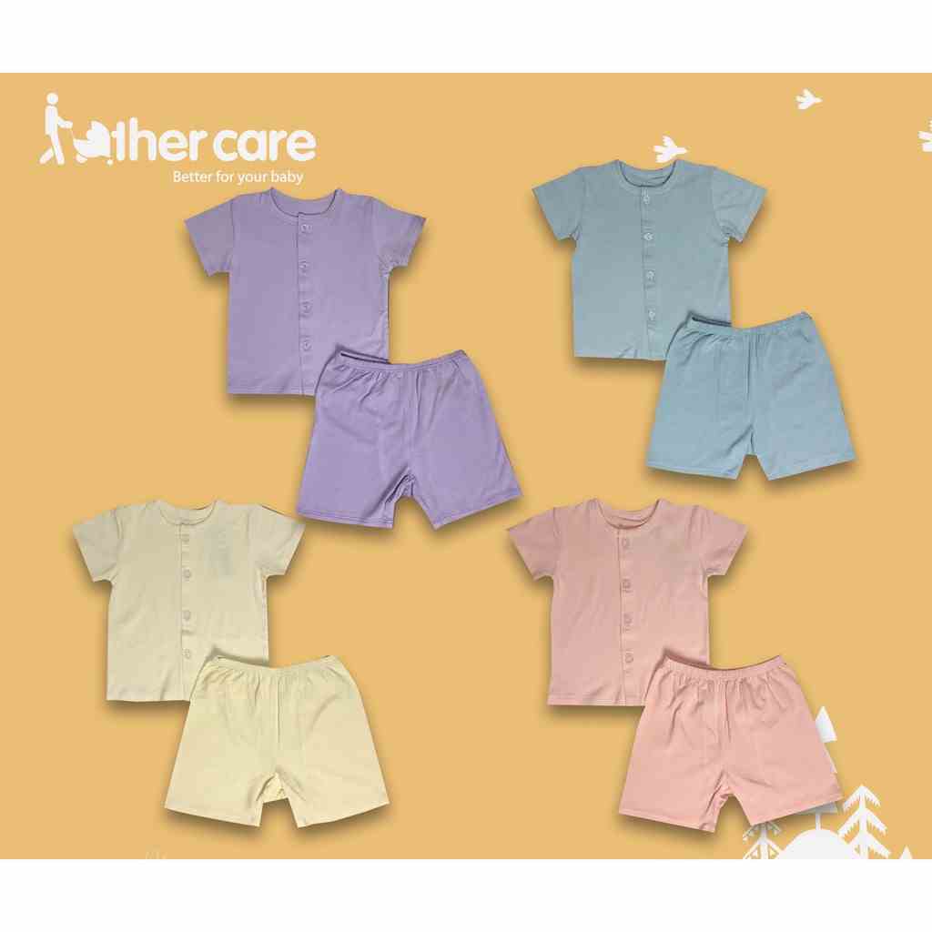 Bộ Quần áo FatherCare sơ sinh Cài giữa CT - Sợi tre Cotton FC277