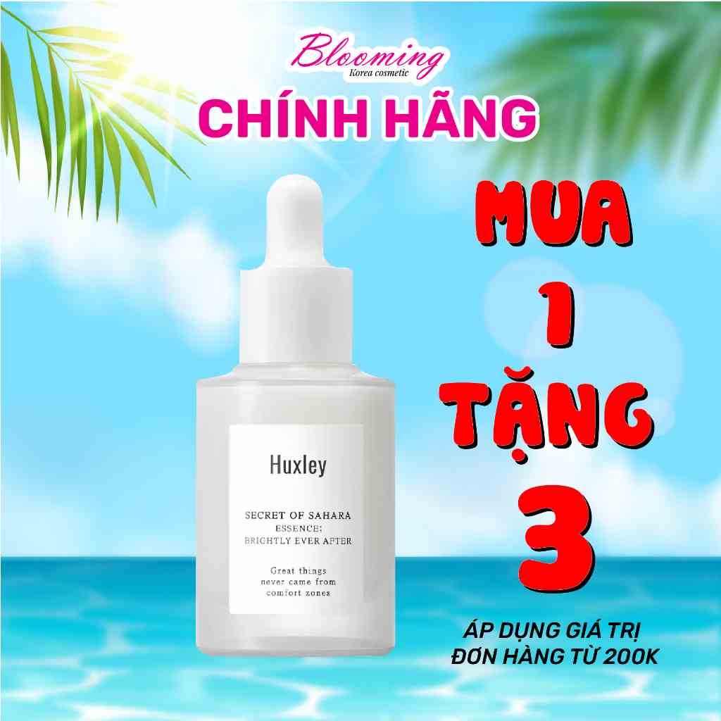 Tinh Chất Dưỡng Da Trắng Sáng, Làm Mờ Đốm Nâu Chiết Xuất Xương Rồng Huxley Essence Brightly Ever After 30ml