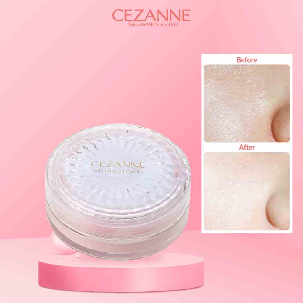 [Mã BMLTB200 giảm đến 100K đơn 499K] Phấn phủ kiềm dầu dạng bột Cezanne Soft Loose Powder Nhật Bản SPF16 PA++ 5g