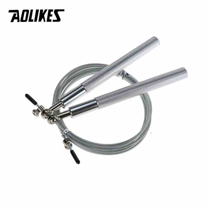 Dây nhảy thể dục AOLIKES A-3202 kim loại cao cấp tập thể lực boxing loại nặng Speed Jump Rope