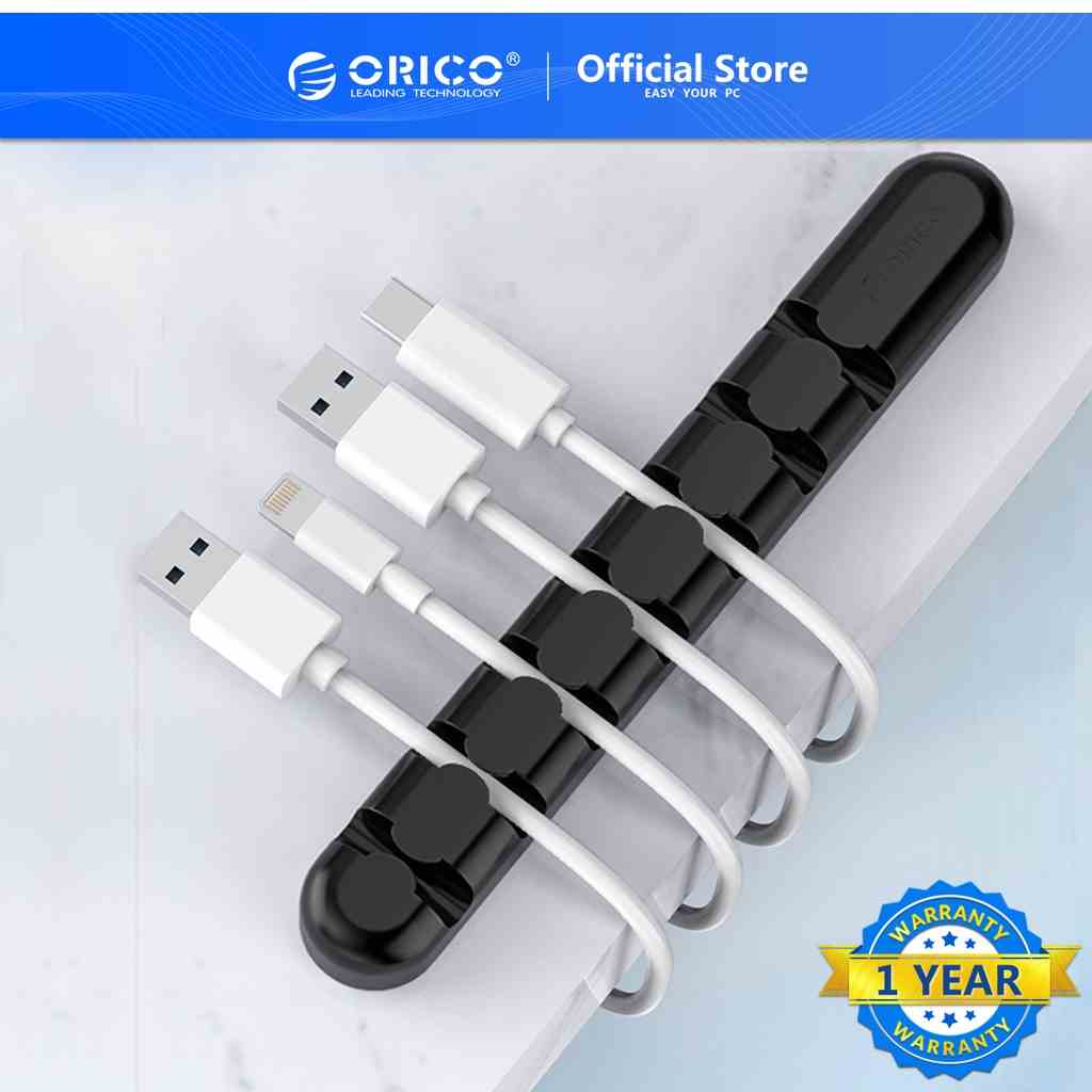 Dụng cụ giữ dây cáp Orico Cbs7 chất liệu silicon tiện lợi cho máy tính/MP4/MP3