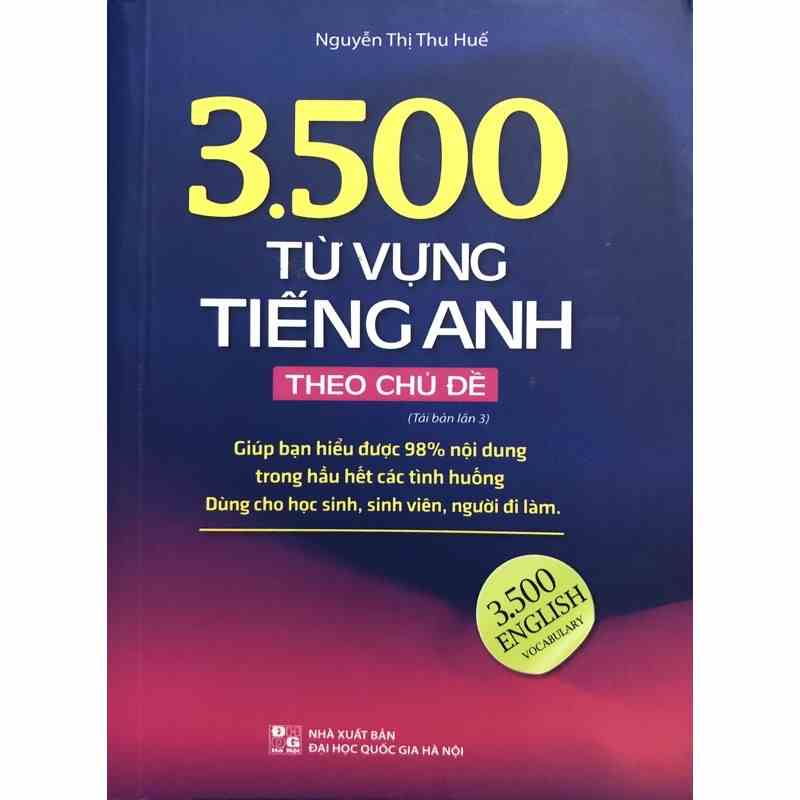 Sách - 3500 Từ vựng tiếng anh theo chủ đề ( Sách bản mầu tái bản lần 3)