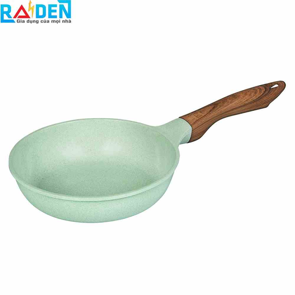 [Mã BMLT35 giảm đến 35K] Chảo đúc men đá chống dính 7 lớp Greencook GCP06 chịu trầy xước tốt, dùng được tất cả các bếp