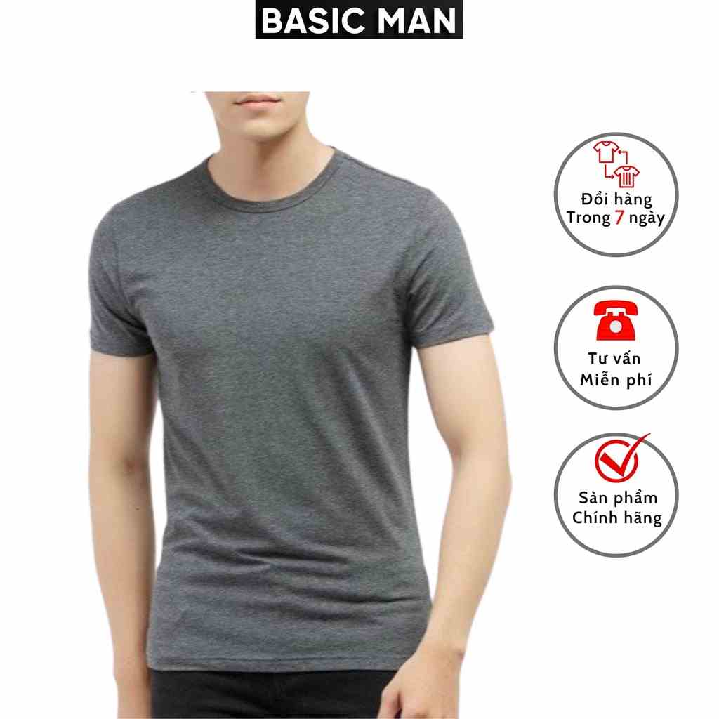 Áo Thun Nam tay ngắn BASIC MAN vải cotton - APN 003