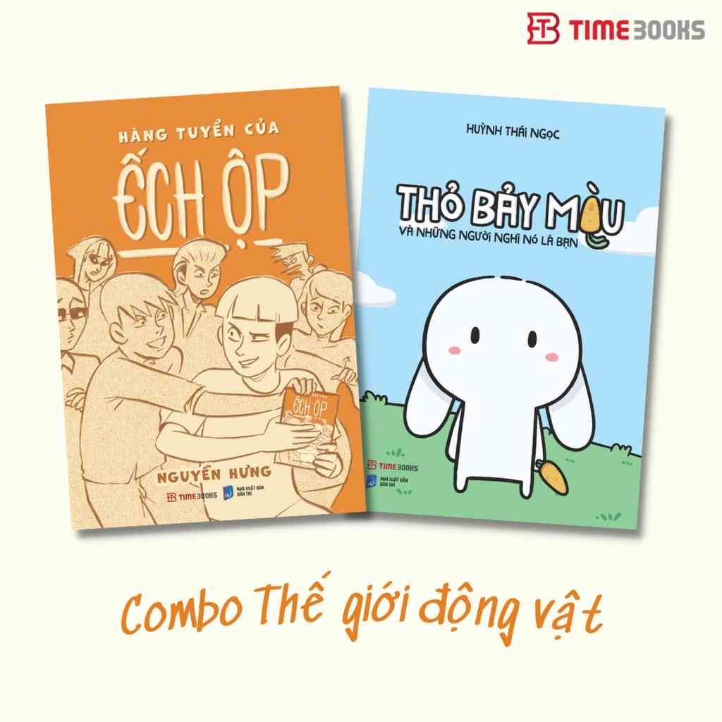 Sách - Combo Thỏ và Ếch: Thỏ Bảy Màu và Những Người Nghĩ Nó Là Bạn + Hàng Tuyển Của Ếch Ộp