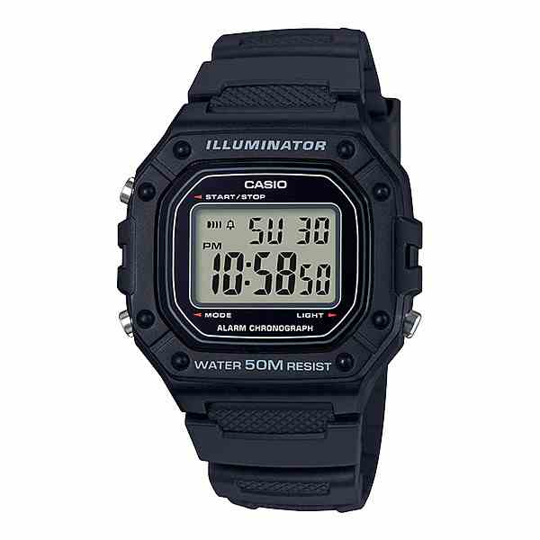 Đồng Hồ Nam Casio Dây Nhựa Trẻ Trung W-218H-1AVDF Chính Hãng