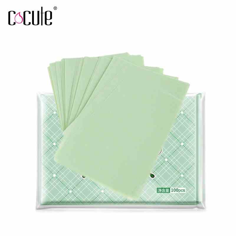 Bộ 100 tờ giấy thấm dầu COCUTE thu nhỏ lỗ chân lông độc đáo 100Pcs