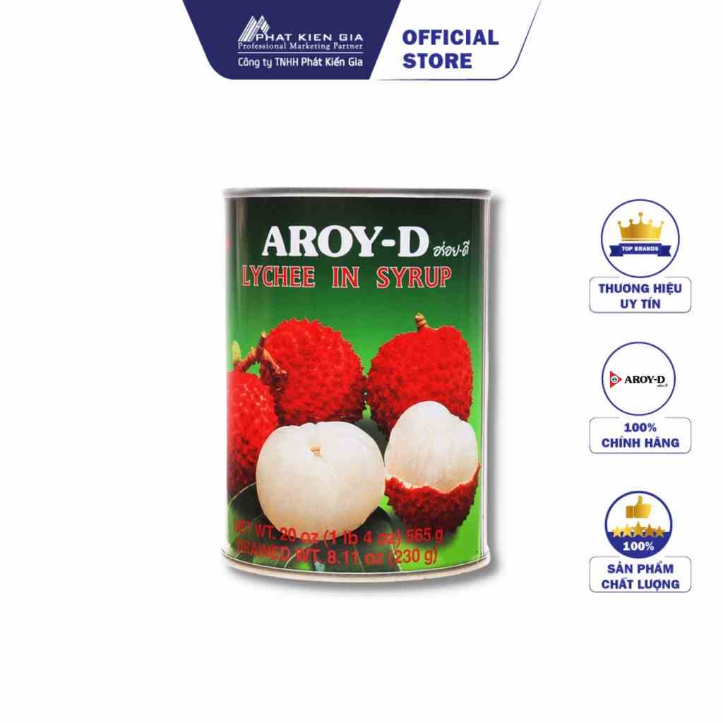 Trái Vải Ngâm Đường Aroy-D 565g (Thái Lan)