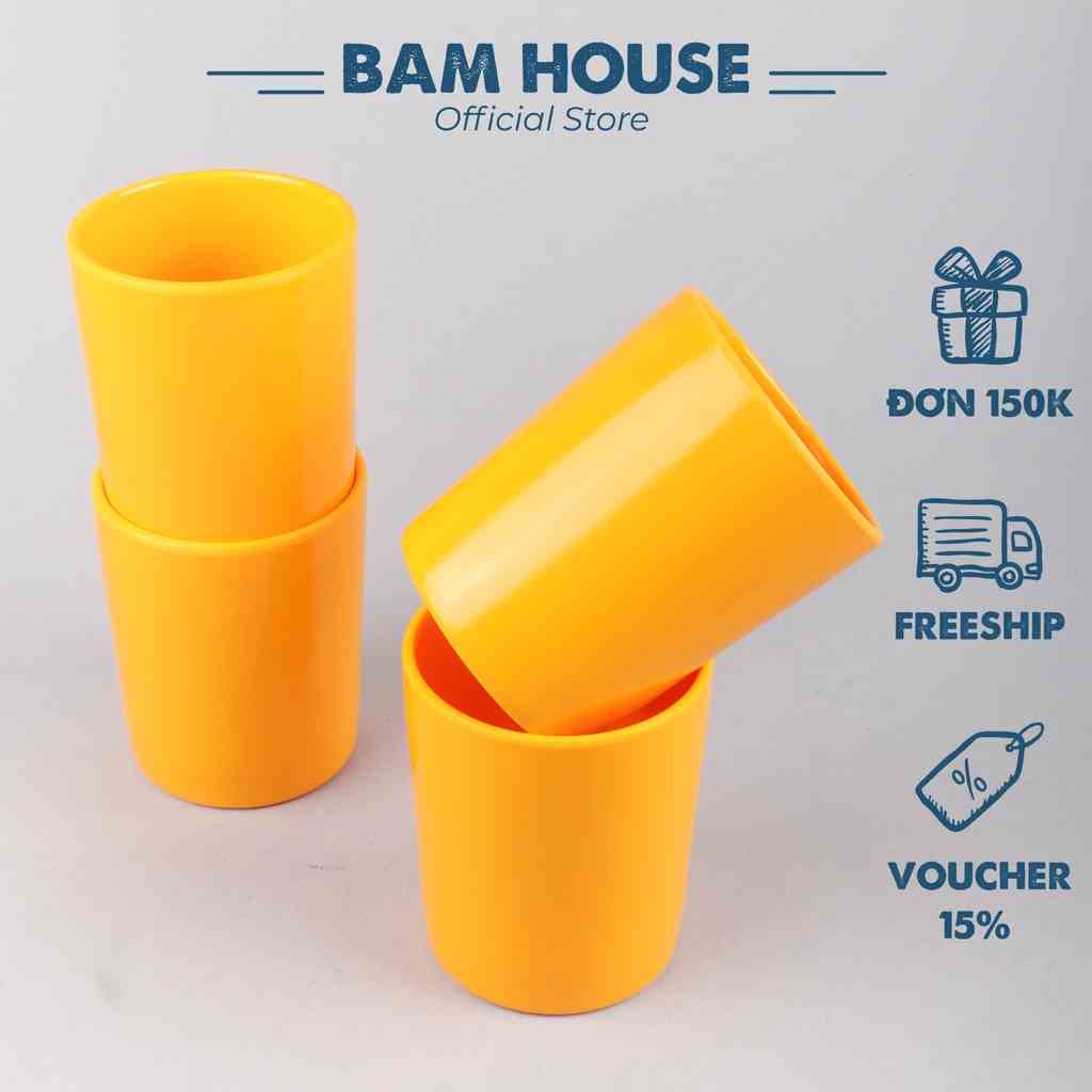 Ly chịu nhiệt Bam House siêu dễ thương nhựa cao cấp CVN01 – Màu ngẫu nhiên – BamBam Store